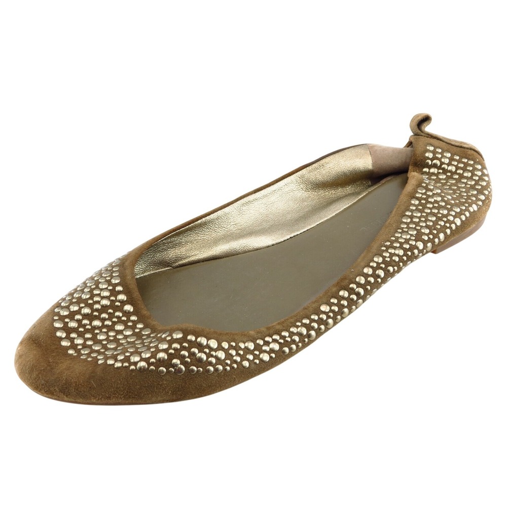 Banana Republic‎ Size 7 M Green flats Leather Women Shoes